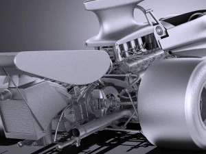 Lotus 72d 1970-1975 John Player Special Grand Prix vray 3D Model