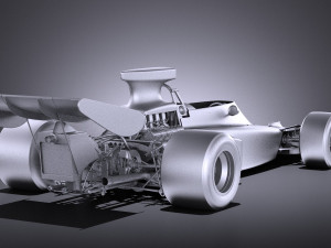 Lotus 72d 1970-1975 John Player Special Grand Prix vray 3Dモデル