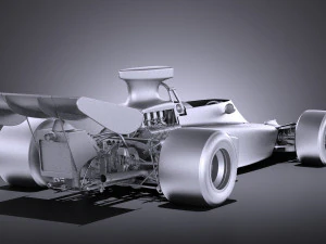 Lotus 72d 1970-1975 John Player Special Grand Prix vray 3D Model
