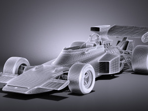 Lotus 72d 1970-1975 John Player Special Grand Prix vray 3Dモデル