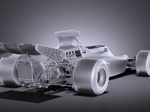 Lotus 72d 1970-1975 John Player Special Grand Prix vray 3Dモデル