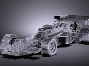 Lotus 72d 1970-1975 John Player Special Grand Prix vray 3Dモデル