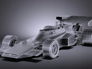 Lotus 72d 1970-1975 John Player Special Grand Prix vray 3D Model
