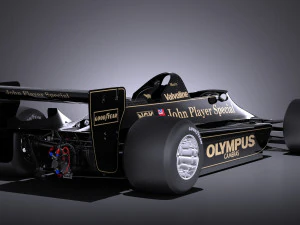 Lotus 79 Grand Prix 1978 vray 3D Model