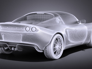 Lotus Elise 2012 vray 3D 모델