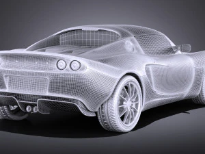 Lotus Elise 2012 vray 3D Model