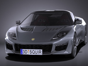 Lotus Evora 400 2017 vray Model 3D
