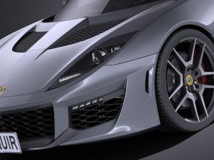 Lotus Evora 400 2017 vray Model 3D