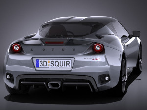 Lotus Evora 400 2017 vray Model 3D