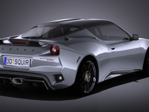 Lotus Evora 400 2017 vray Model 3D