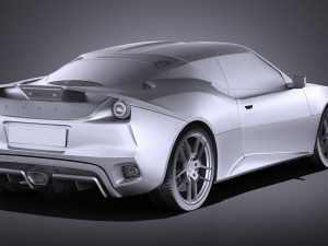 Lotus Evora 400 2017 vray Model 3D