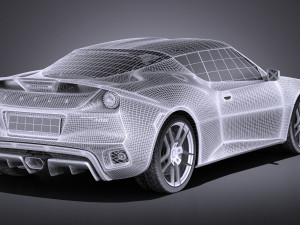 Lotus Evora 400 2017 vray Model 3D