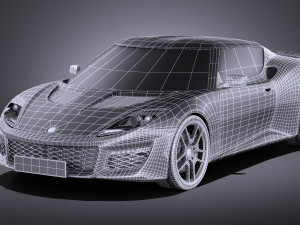 Lotus Evora 400 2017 vray Model 3D