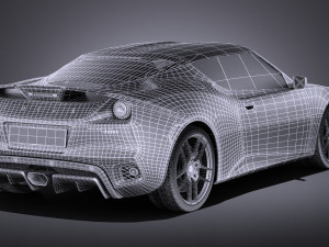 Lotus Evora 400 2017 vray Model 3D