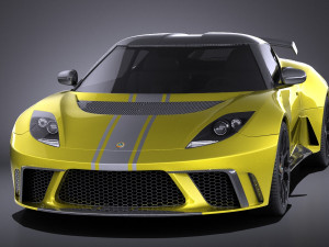 Lotus Evora GTE 2012 vray 3D Model