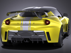 Lotus Evora GTE 2012 vray 3D Model