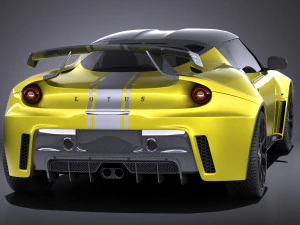 Lotus Evora GTE 2012 vray 3D Model