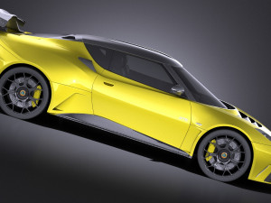 Lotus Evora GTE 2012 vray 3D Model