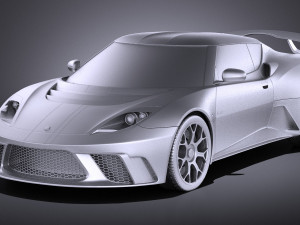 Lotus Evora GTE 2012 vray 3D Model