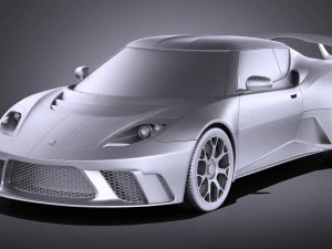 Lotus Evora GTE 2012 vray 3D Model