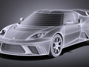 Lotus Evora GTE 2012 vray 3D Model
