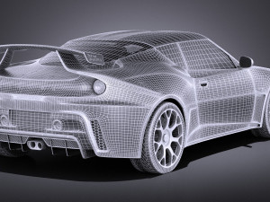 Lotus Evora GTE 2012 vray 3D Model