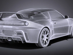 Lotus Evora GTE 2012 vray 3D Model