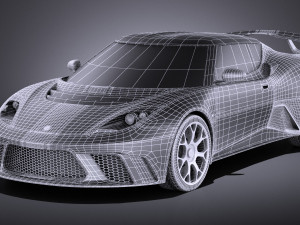 Lotus Evora GTE 2012 vray 3D Model