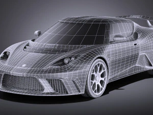Lotus Evora GTE 2012 vray 3D Model