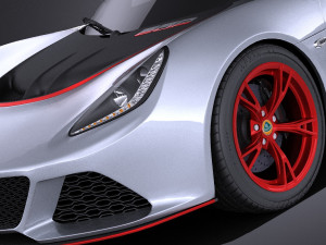 Lotus Exige 360 Cup 2017 vray 3D Model
