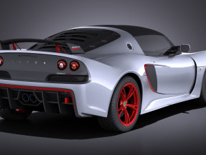 Lotus Exige 360 Cup 2017 vray 3D Model