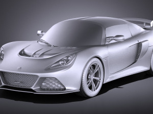 Lotus Exige 360 Cup 2017 vray 3D Model