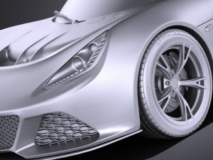 Lotus Exige 360 Cup 2017 vray 3D Model