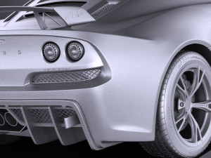 Lotus Exige 360 Cup 2017 vray 3D Model