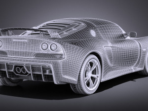 Lotus Exige 360 Cup 2017 vray 3D Model