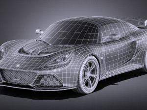 Lotus Exige 360 Cup 2017 vray 3D Model