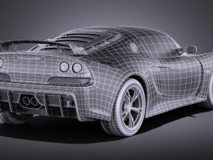 Lotus Exige 360 Cup 2017 vray 3D Model