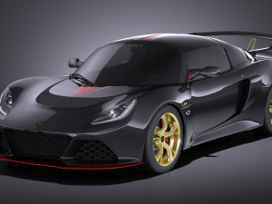 Lotus Exige LF1 2016 vray 3D Model