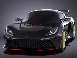 Lotus Exige LF1 2016 vray 3D Модель