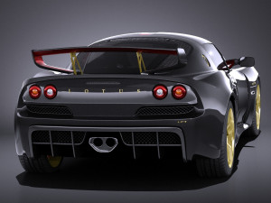 Lotus Exige LF1 2016 vray 3D Модель