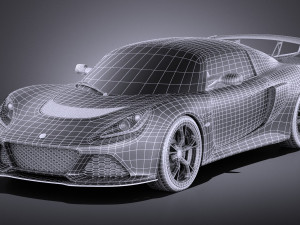 Lotus Exige LF1 2016 vray 3D Модель