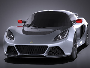 Lotus Exige S 2014 vray 3D Model