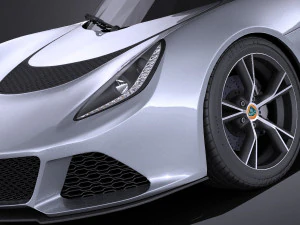 Lotus Exige S 2014 vray 3D Model