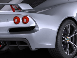 Lotus Exige S 2014 vray 3D Model