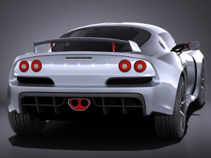 Lotus Exige S 2014 vray 3D Model