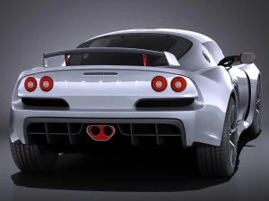 Lotus Exige S 2014 vray 3D Model