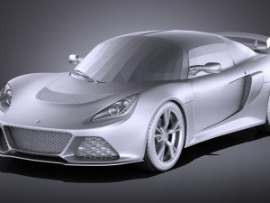 Lotus Exige S 2014 vray 3D Model