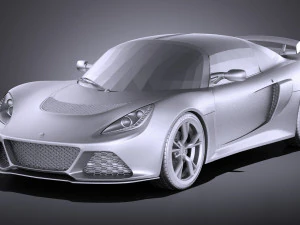 Lotus Exige S 2014 vray 3D Model
