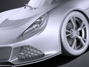 Lotus Exige S 2014 vray 3D Model