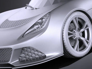 Lotus Exige S 2014 vray 3D Model